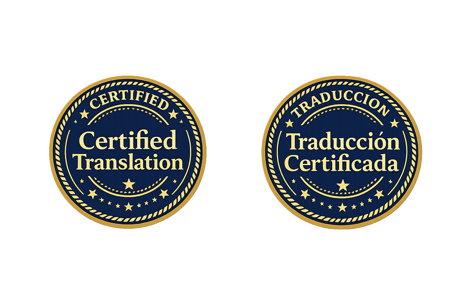 Certified Translation badges